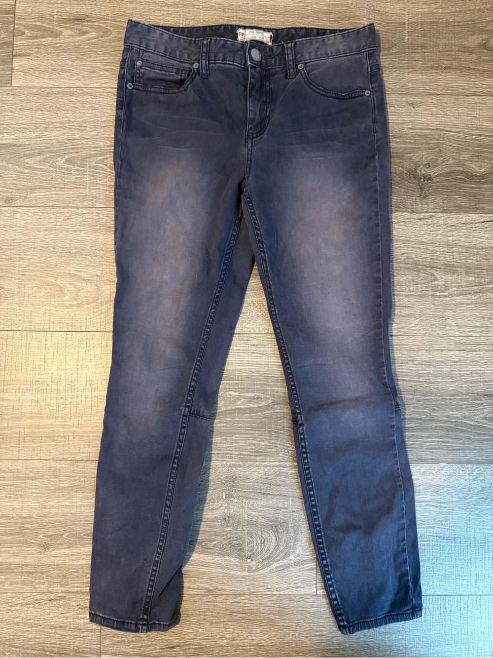 Free people zipper skinny jeans